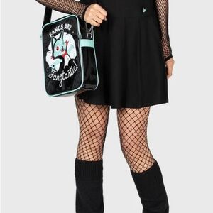 NWT Killstar Lil Vampurr Black Pleated Skirt Sz XXL